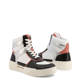 Silver High Top Sneakers imported from Italy