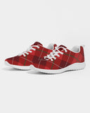 Uniquely You Womens Sneakers - Red Plaid Canvas Sports Shoes / Running