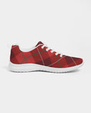 Uniquely You Womens Sneakers - Red Plaid Canvas Sports Shoes / Running