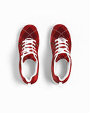 Uniquely You Womens Sneakers - Red Plaid Canvas Sports Shoes / Running